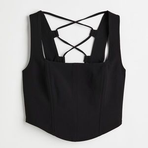 H&M Lacing Detail Corset Top